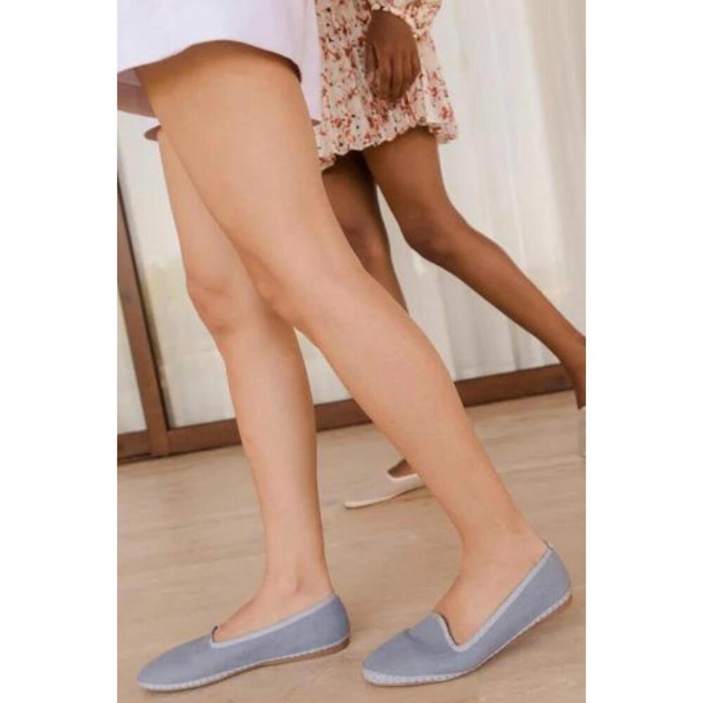 NEW LE MOGADOR eva slipper in linen blue